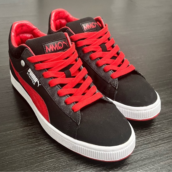 Like New Puma MMQ Steppers size 7.5M or 9W Black and Red - Picture 1 of 6